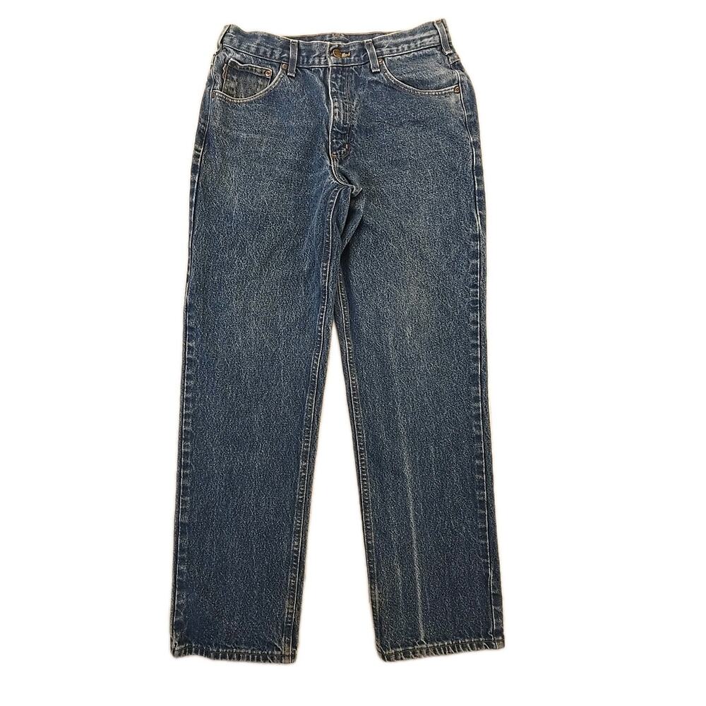 Carhartt B230 PRW Jeans Men 34x32 (Fit 32x31) Blue Denim Y2K Distressed Workwear